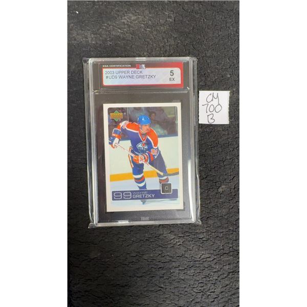 Graded Wayne Gretzky Edmonton Oilers Card