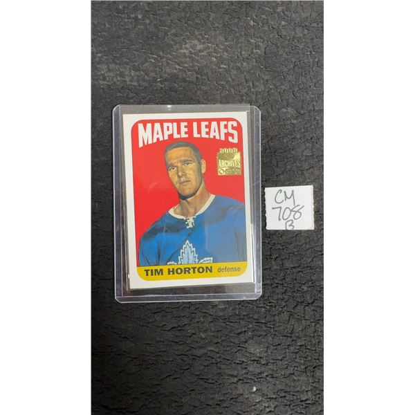 Tim Horton Toronto Maple Leafs Card