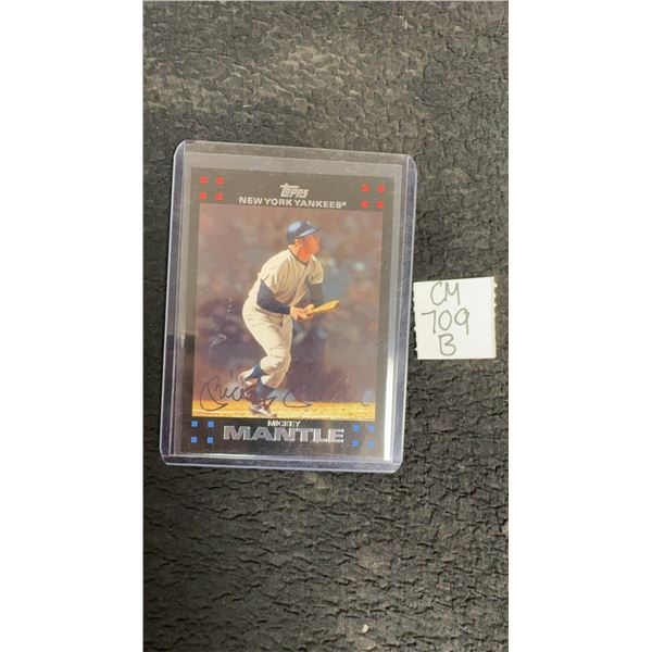Mickey Mantle New York Yankees Card