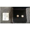 Image 1 : 925S 0.5ct Each Moissanite Lab Diamond Wave Halo Stud Earrings, with white Gold overlay, D, VVS1