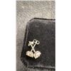 Image 5 : 925S 0.5ct Each Moissanite Lab Diamond Wave Halo Stud Earrings, with white Gold overlay, D, VVS1