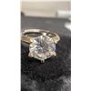 Image 3 : 925S 2.0ct Moissanite Lab Diamond Solitaire Ring, Resizeable, 925 Sterling Silver with White Gold