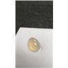 Image 2 : 2.6ct Natural White Fire Opal, Untreated, Oval Cabochon, 7.6mm x 10.7mm