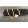 Image 1 : 18K Gold Plated 8.0mm Cuban Link Necklace, 18” Long