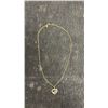 Image 4 : 14K Gold Plated 22.0mm Simulated Diamond Mom Heart Necklace, 17 1/2” - 19” Long