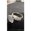 Image 5 : Platinum Plated 4.5 Carat Simulated Diamond Tri-Band Ring, Resizeable