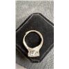 Image 6 : Platinum Plated 4.5 Carat Simulated Diamond Tri-Band Ring, Resizeable