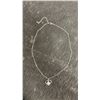 Image 5 : Platinum Plated 1.0ct Simulated Diamond Heart Necklace, 16” - 18” Long