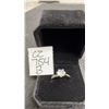 Image 1 : Platinum Plated 0.8Ct Simulated Diamond Snowflake Ring, Resizable