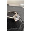 Image 4 : Platinum Plated 0.8Ct Simulated Diamond Snowflake Ring, Resizable