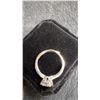 Image 6 : Platinum Plated 0.8Ct Simulated Diamond Snowflake Ring, Resizable