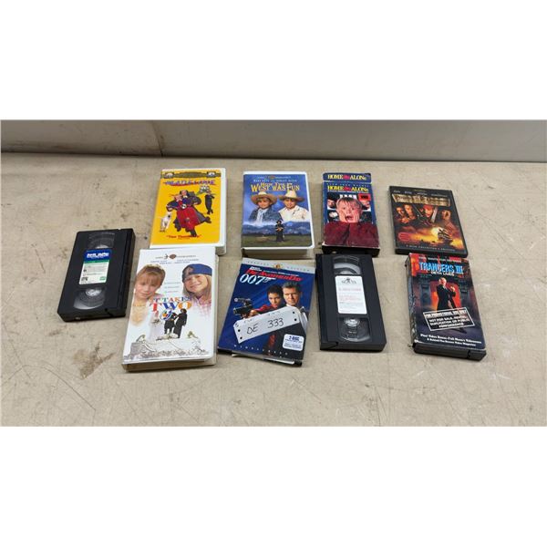 VHS / DVD’s Tapes, Home Alone, Madeline, It Takes Two, 007 and Pirates