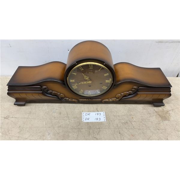 Telep Mantel Clock with Roman Numerals and Chime Mechanism