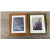 Image 5 : Assorted Framed Art, Decorative Baskets, Vases, and Glassware, including Butterfly and Floral