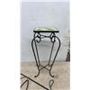 Image 4 : Metal Flower Garden Stakes and Tiled Plant Stand
