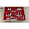 Image 2 : International Silver Company "Adoration" Silverplate Flatware Set in Wooden Case
