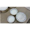 Image 12 : Royal Albert "Memory Lane" Bone China Dinner and Tea Service, 1965, Blue Floral With Gold Trim