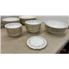 Image 13 : Royal Albert "Memory Lane" Bone China Dinner and Tea Service, 1965, Blue Floral With Gold Trim