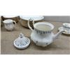 Image 19 : Royal Albert "Memory Lane" Bone China Dinner and Tea Service, 1965, Blue Floral With Gold Trim