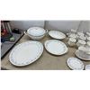 Image 2 : Royal Albert "Memory Lane" Bone China Dinner and Tea Service, 1965, Blue Floral With Gold Trim