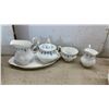 Image 5 : Royal Albert "Memory Lane" Bone China Dinner and Tea Service, 1965, Blue Floral With Gold Trim