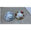 Image 7 : MZ Czechoslovakia Fruit Bowl Set, 3 Teacups and Saucers, 2-Tiered Server, Music Box, Candle Wreaths