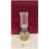 Image 10 : Antique Kerosene Parlor Lamps with Etched Chimneys, Set of 4