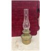 Image 14 : Antique Kerosene Parlor Lamps with Etched Chimneys, Set of 4