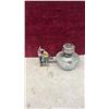 Image 5 : Aladdin railroad caboose oil lamps x2, street lantern, and Metal kerosene lamps x2