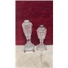 Image 2 : Collection of 7 Antique Pressed Glass Oil Lamps