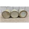 Image 15 : Vintage Two-Tone Stoneware Pickling Crocks With Lids, Set of 3