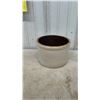 Image 6 : Set of Four Crocks with Brown Interior Glaze, Varying Sizes