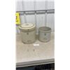 Image 1 : 4 Gallon Medalta Crock with Lid and 2 Gallon Medalta Crock