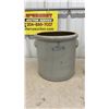 Image 2 : 5 Gallon Stoneware Crock and Wooden Crate