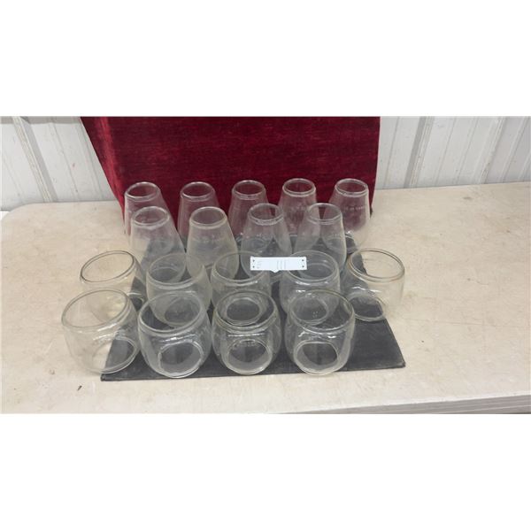 Vintage Glass Globes, Set of 18
