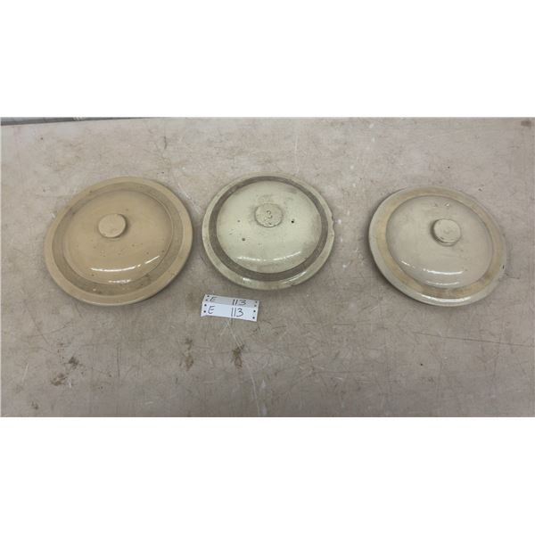 3 × 3 Gallon Crock Lids
