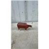 Image 11 : Vintage Wooden Model Farm Carts, Horse-Drawn Plow and Cast Iron Bull Figurine