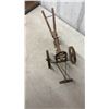 Image 7 : Vintage Wooden Model Farm Carts, Horse-Drawn Plow and Cast Iron Bull Figurine