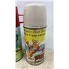 Image 2 : 2 Vintage Thermos's; Roy Rogers and Dale Evans Double R Bar Ranch and 1 with Farm Decal and Red Lid