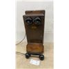 Image 1 : Northern Electric Wall-Mount Telephone with Handset and Cord, Made in Canada (Just a Shell)