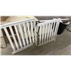 Image 3 : Elfe Juvenile Products White Wooden Baby Crib with Arched Headboard, Metal Mattress Support and