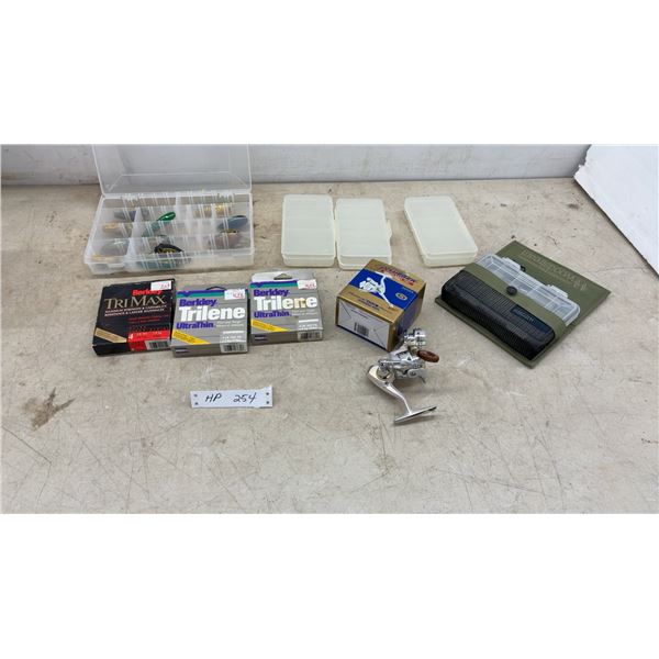 Pflueger Trion GX Micro 4520GX Spinning Reel, Berkley Trilene Line, Tackle Boxes, Lures
