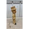 Image 4 : Vintage 1940s Charlie McCarthy Chalkware Carnival Doll Prize, 15” Tall