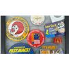 Image 3 : Collection of Vintage McDonalds Pin Back Buttons, Employee Name Tag, Pins and Showcase