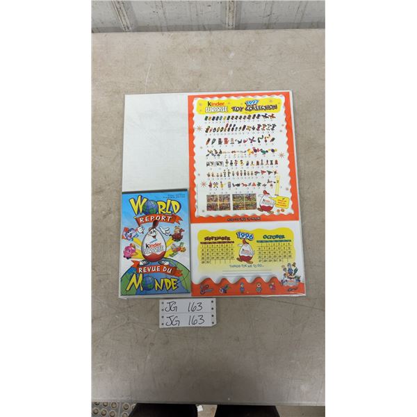 1977 Kinder Surprise Toy Collection Calendar and First Edition Kinder Surprise World Report