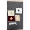 Image 1 : The 1984 Gold Plated Pope John Paul 11 (Joannes Paululs11). Canada Visit Commemorative Medal Sept.
