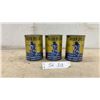 Image 1 : Three Golden Spectro Synthetic Blend Motorcycle 2-Cycle Engine Lubricant Cans, 18 Fluid Ounces