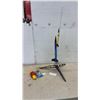 Image 1 : Estes Farside Model Rocket, Yellow Model Rocket, Launch Pad, Igniters