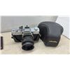 Image 2 : Minolta SRT 200 35mm SLR Camera with 50mm Lens, Soligor Telephoto, Sanwa Flash, Case