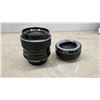 Image 7 : Minolta SRT 200 35mm SLR Camera with 50mm Lens, Soligor Telephoto, Sanwa Flash, Case